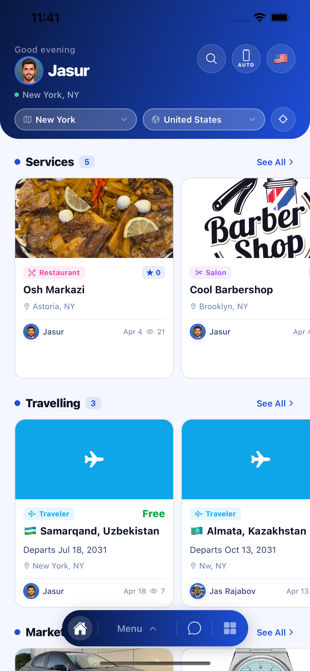 Mahallify home screen